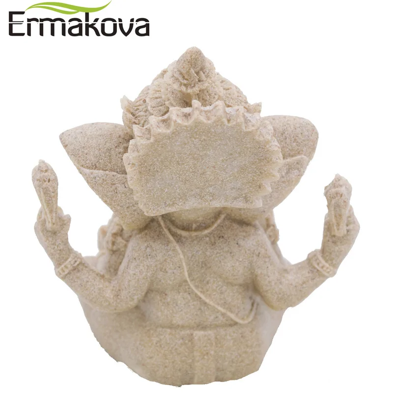 ERMAKOVA маленькая искусственная Статуэтка фэншуй слон Скульптура Слон головка