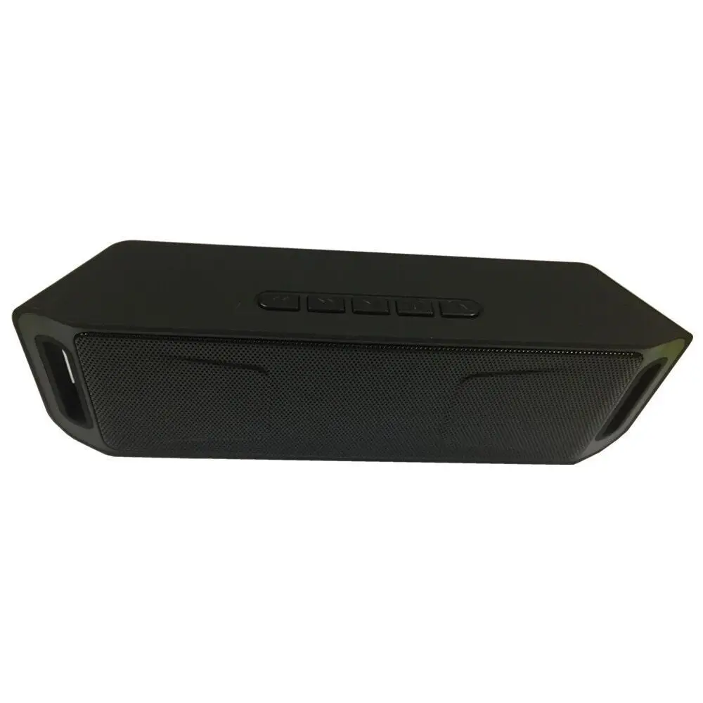Черный Портативный открытый Bluetooth динамик s новейший V3.0 Hifi беспроводной бас Bluetooth стерео динамик TF USB Flash FM радио - Цвет: Черный