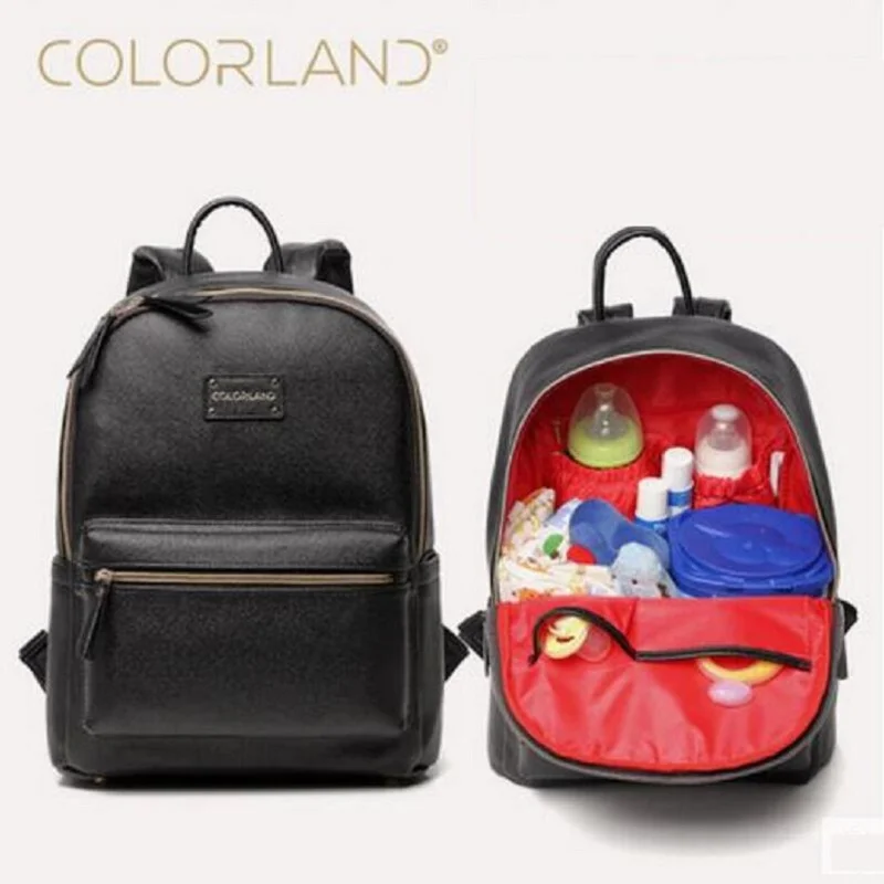 Colorland из искусственной кожи Детская сумка Органайзер для подгузников сумки мам