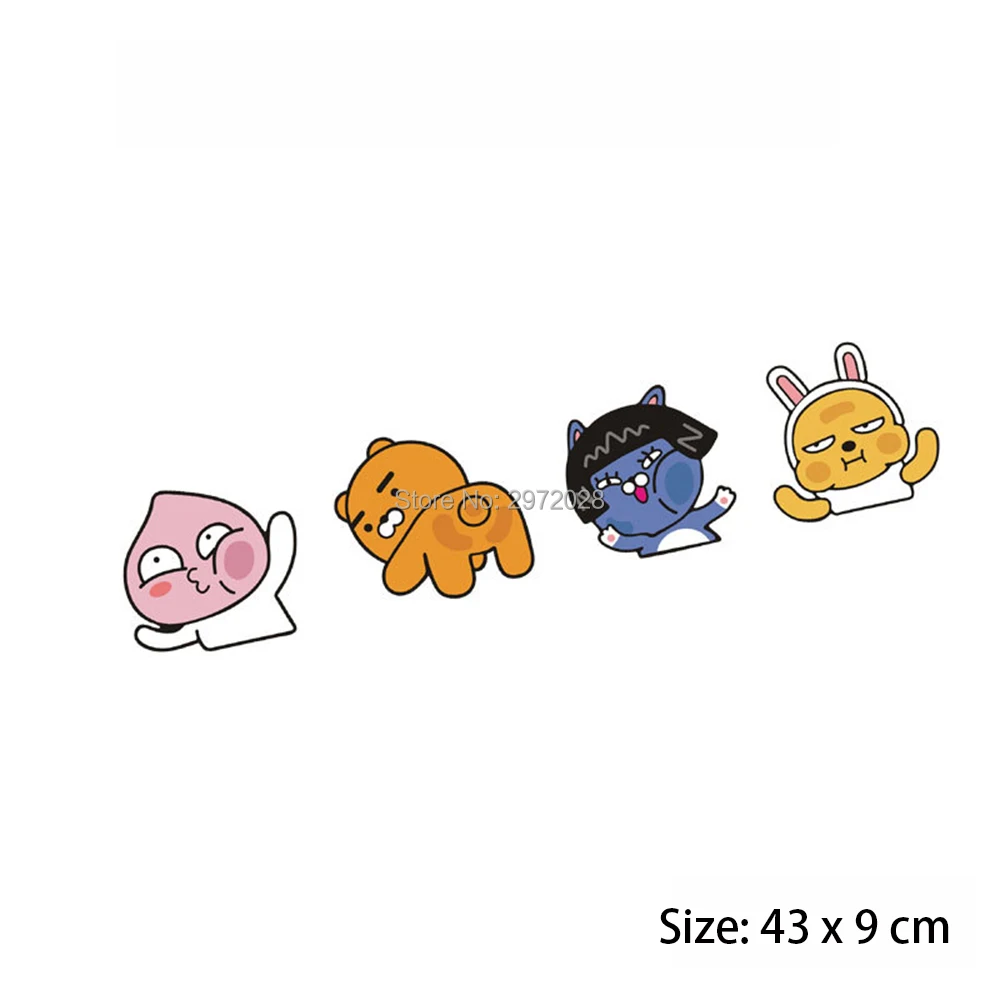 

Funny Cartoons Hitting The Glass Creative Accessory Auto Decal Car Sticker Car Bumper Body Decal Creative Pattern Vinyl