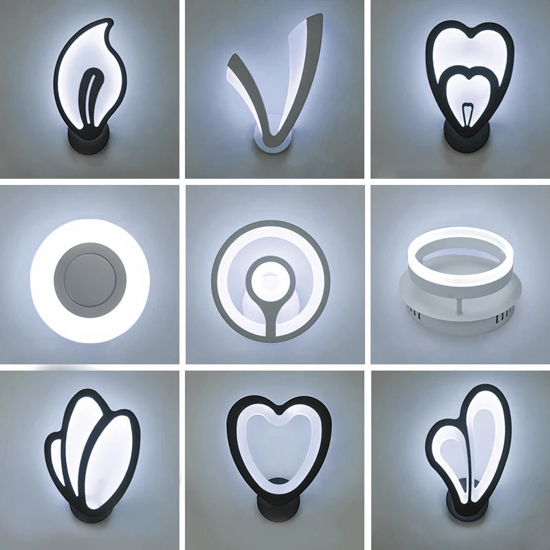 Wall Lamp LED Romantic heart-shaped Modern corridor AC220V Bedside Bedroom Indoor Decoration Living Room | Освещение
