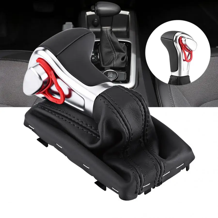 Ручка переключения передач Gaitor Boot Cover черная кожа универсальный для Audi A5 A4L Q5 B8 B8PA автомобильные аксессуары левый руль автомобиля