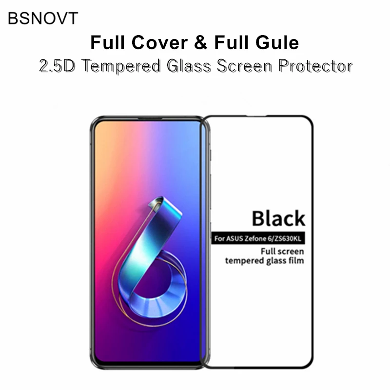 2 шт Защита экрана для Asus Zenfone 6 ZS630KL стекло полное покрытие закаленное 6z 2019 пленка