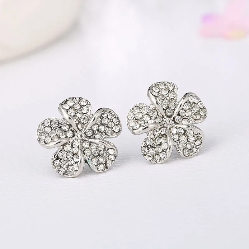 2014 серьги оптовая продажа Прямая поставка с завода пятью листьями и цветами