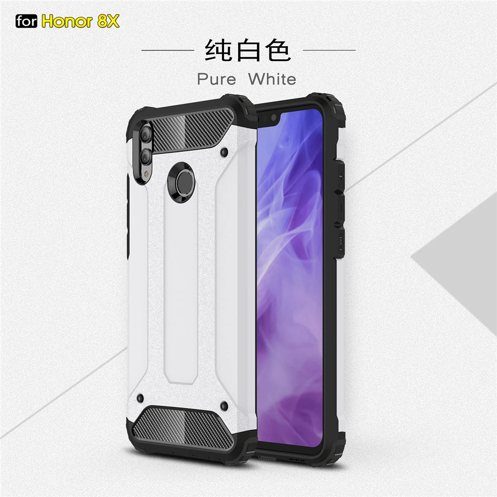 Чехол для Huawei Honor 8X силиконовая резиновая броня жесткий чехол из поликарбоната