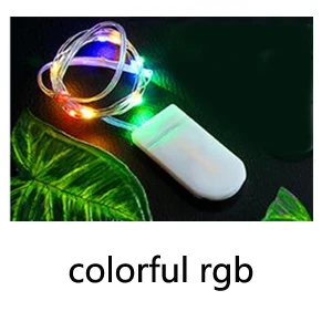 colorful rgb Светодиодный строки 1 м серебряной проволоки Фея свет торт фигурки жениха и невесты; Новогодняя Свадебная вечеринка Сделай Сам ремесленные украшения из водонепроницаемого материала - Цвет: colorful rgb