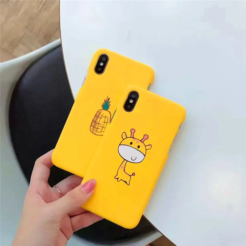Симпатичный мультяшный олень чехол для телефона iphone 7 6 S 8 Plus X XR XS MAX забавная