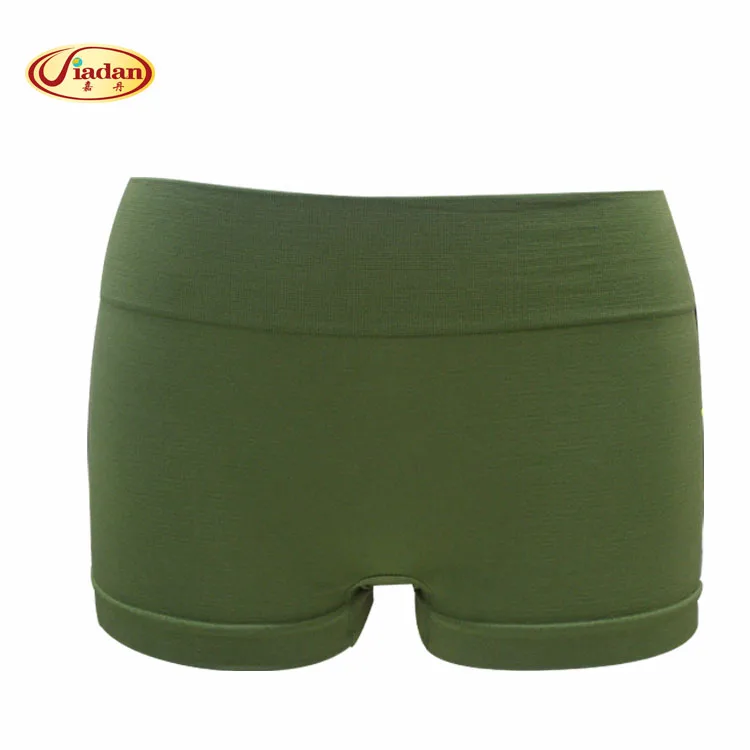 SAN. Комо S4603L Для женщин бесшовные Boyshorts Брюки Ice Шелковый высокие эластичные
