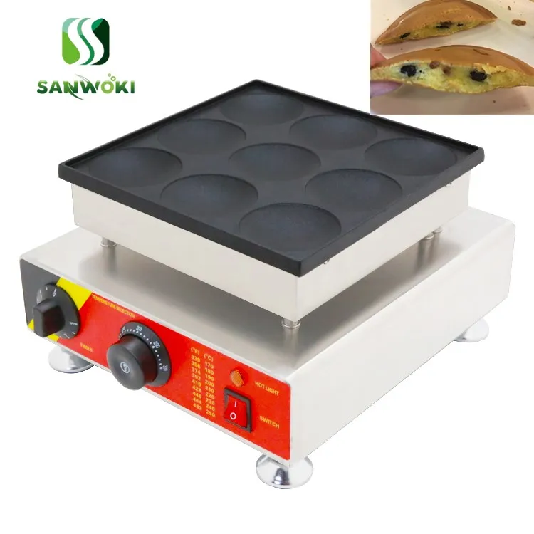 Коммерческий для булочек вафель чайник 220V 110V Электрический Poffertjes мини машина