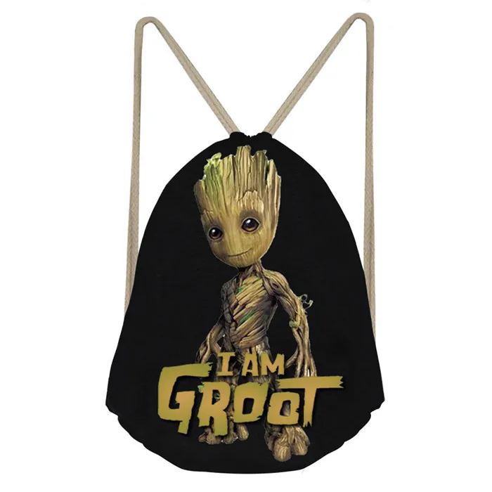 As picture ThiKin мультфильм I am Groot школьная сумка для подростков мальчиков детская крутая ортопедическая школьная сумка черный милый начальный ребенок книжные сумки - Цвет: As picture