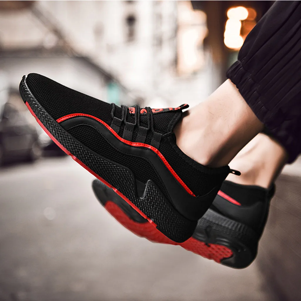 Мужские сетчатые кроссовки SAGACE серые легкие для бега и прогулок