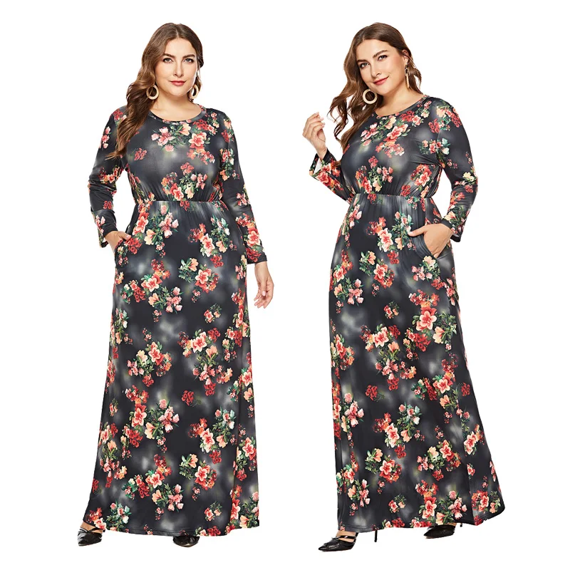 Женское длинное платье desigual с длинным рукавом и цветочным принтом большие