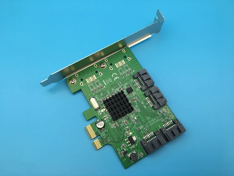 Карта расширения 88SE9215 4 порта внутренний PCI-Express SATA 3 0 6 ГБ/сек. | Компьютеры и офис