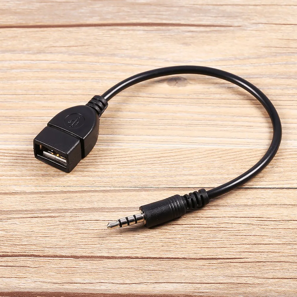 Горячая USB мама до 3,5 мм u-диск соединение автомобиля CD машина AUX аудио кабель адаптер автомобиля Электроника кабели