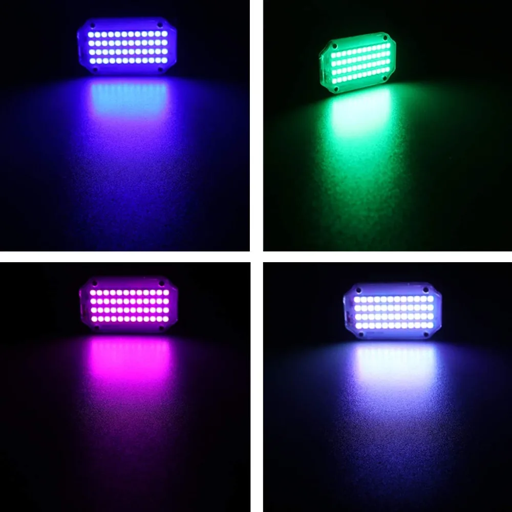 48 Led сценический стробоскоп светильник супер яркий сценический эффект светильник ing 7 цветов звуковая активация автоматический режим вспышки с пультом дистанционного управления