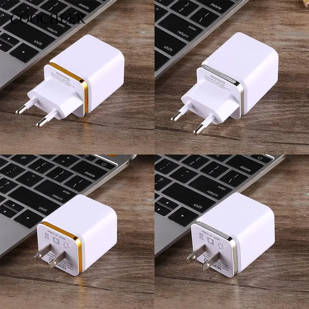 4 порта 5 В зарядка данных ЕС вилка США штекер USB зарядное устройство | Электроника