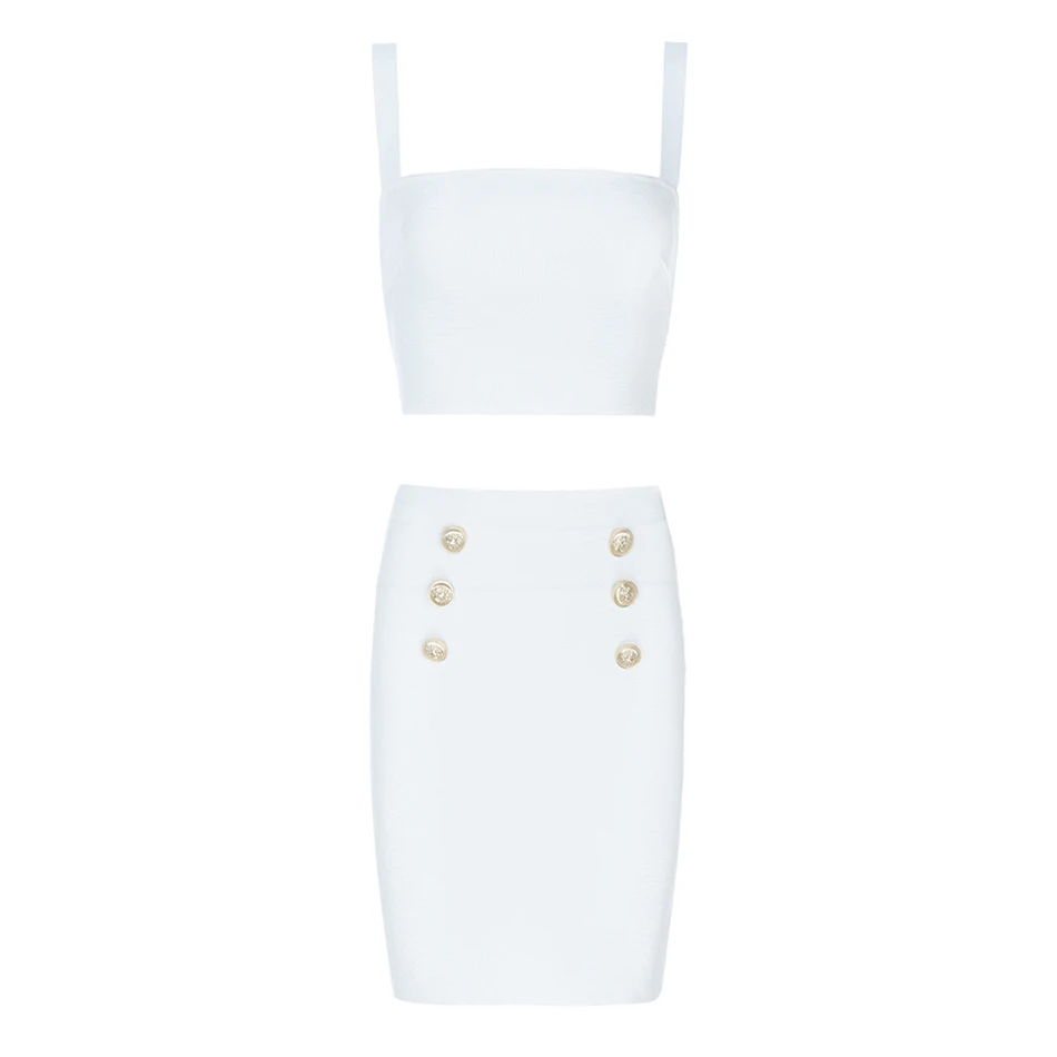 Женский облегающий Костюм-двойка черный и белый топ мини-юбка в стиле Звезд для