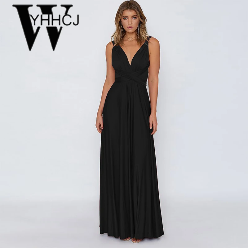 WYHHCJ 2018 vestido сексуальное летнее платье с открытой спиной 7 цветов на шнуровке