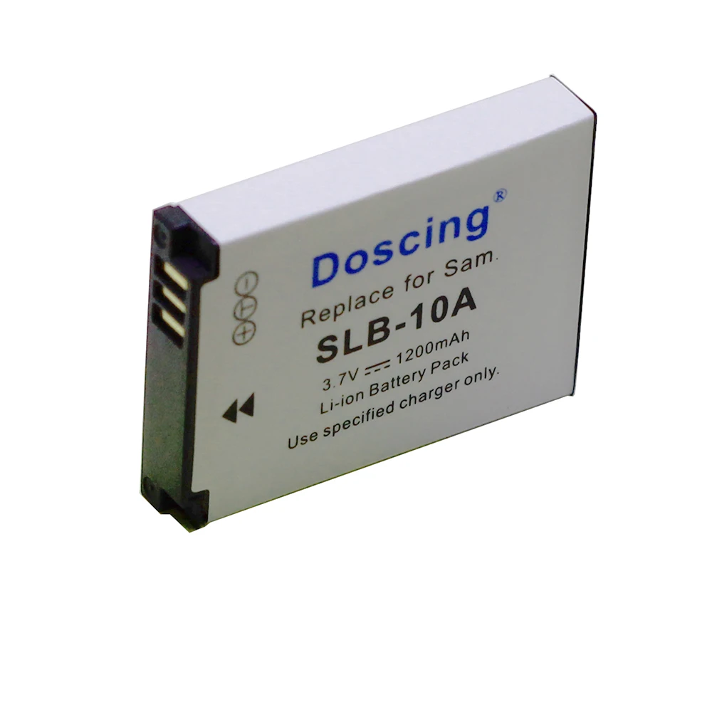 Аккумулятор Doscing SLB 10A для камеры Samsung SL102 SL202 SL420 SL620 SL820 HZ10W HZ15W ES55 L100 L110 L200 L210