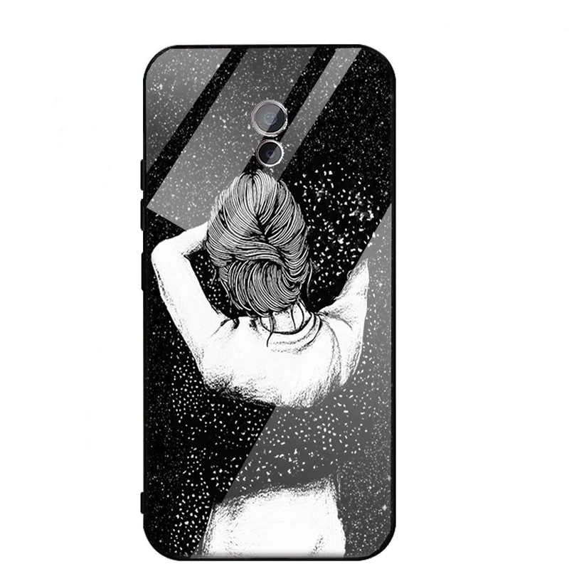 Glass Phone Case For Vivo y93 y79 y83 y85 y97 Star Space city Cover vivo v15 xplay6 iqoo Luxury Silicone Coque y75 |