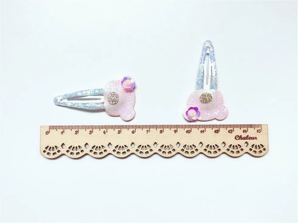 Boutique ins 12Sets Fashion Cute Glitter Deer Rabbit Snap Clips Floral Pig Fox Hairpins Princess Headwear Hair Accessories