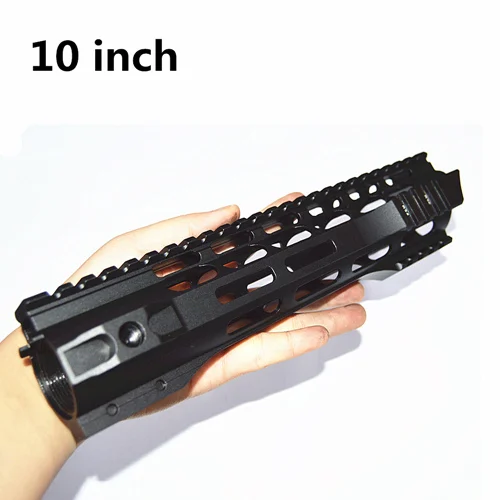 sy-10cun-yugu FIRECLUB " 10" 1" 15" дюймов MLOK Handguard бесплатный поплавок супер тонкий ar 15 Handguard Quad Rail для M4 M16 со стальной бочковой гайкой - Цвет: sy-10cun-yugu