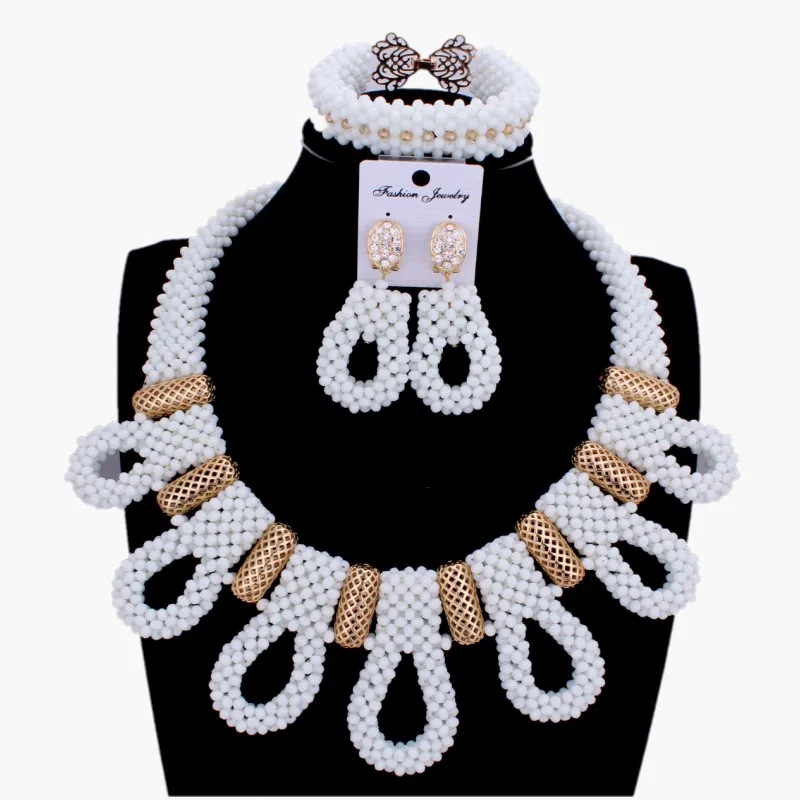 Splendid African Beads Jewelry Sets Gold Yellow Skirt Nigerian Jewellery Set Pics Necklace Bracelet Earrings Free Shipping | Украшения и
