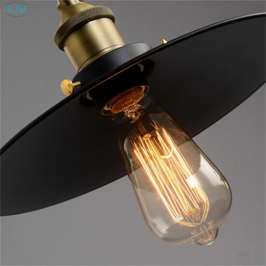 Kopen Vintage Loft Metalen Katrol Hanglampen Eenvoudige Zwarte Iron Hanger Lampen Voor Restaurant Cafe Bar Kleding Winkel Verlichting Decor