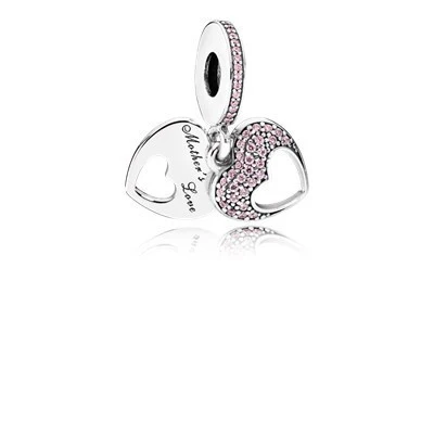 FEICHUAN гламурный Европейский бусина из серебра 925 пробы Кулон fit Pandora браслет ожерелье DIY подарки Для Подружек - Цвет: with logo