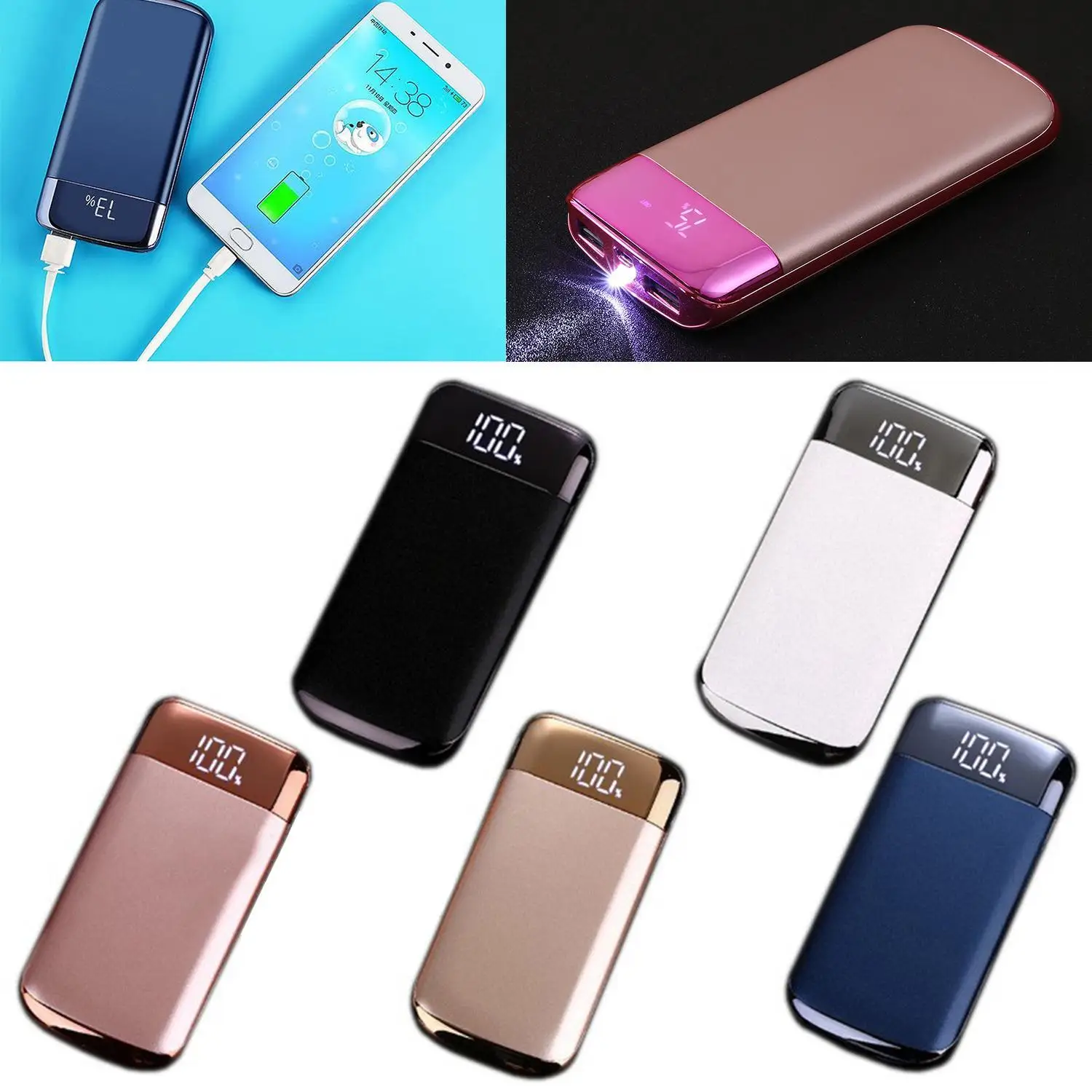 30000 mAh портативное зарядное устройство для зарядки Тонкий повербанк внешний