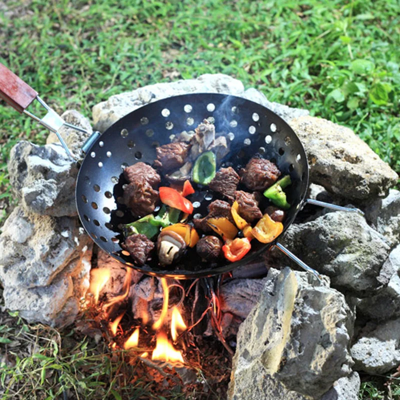 Лидер продаж сковорода 11 дюймов с антипригарным покрытием для барбекю и гриля