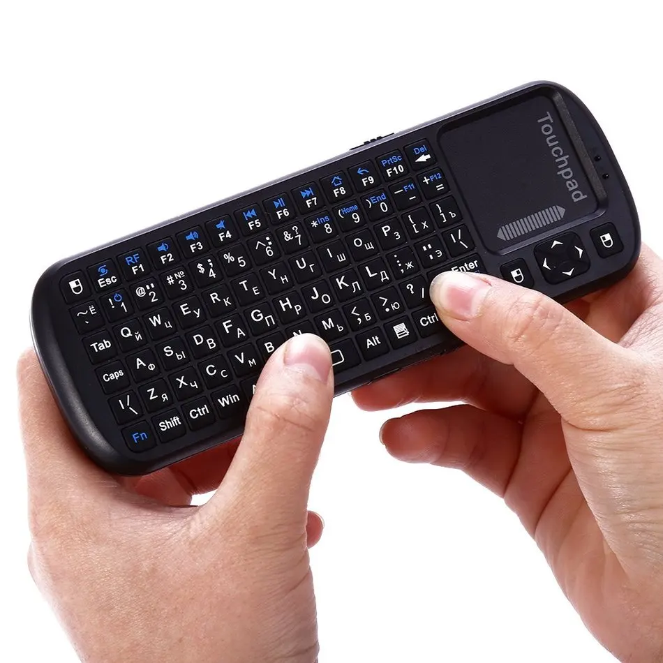 Русская/английская 2 4 ГГц мини беспроводная клавиатура iPazzPort air mouse Touchpad QWERT