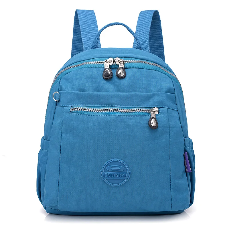 sky blue Классический Маленький рюкзак для девочек-подростков Mochila женская сумка женский школьный рюкзак из нейлона водонепроницаемый рюкзак для ноутбука женский - Цвет: sky blue