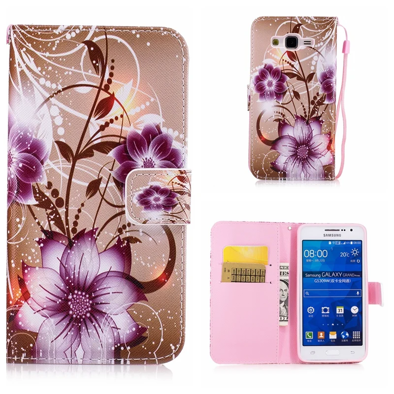 Чехол бумажник из искусственной кожи для Samsung Galaxy S3 S4 S5 S6 S7 edge S8 A3 A5 A6 A8 J1 J2 J3 J5 J7 NEO