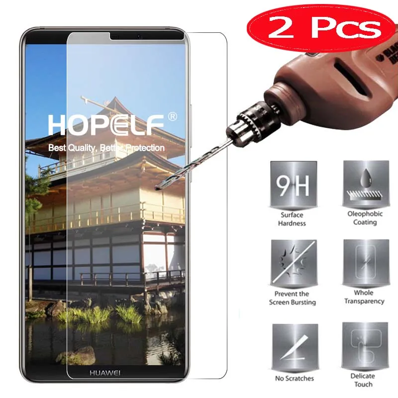 2 шт. Защитная пленка для экрана HOPELF Huawei Mate 10 Pro закаленное стекло 2.5D 9H телефона