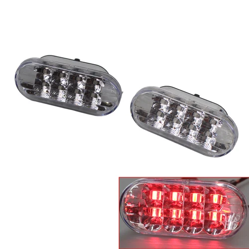 Желтый дым боковой маркер указатель поворота светильник 8 светодиодный для