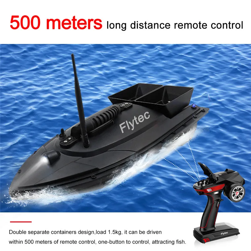 Flytec V500 V007 рыболовная приманка RC лодка 500 м дистанционный рыболокатор 5 4 км/ч 2 24 ч с