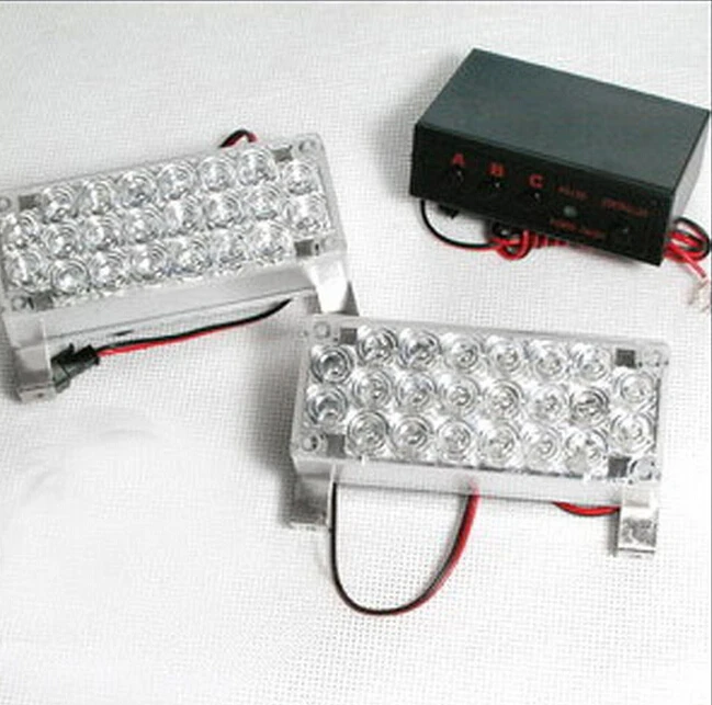 2X22 Flash СВЕТОДИОДНЫЙ светильник красные синие полицейский Маяк аварийного