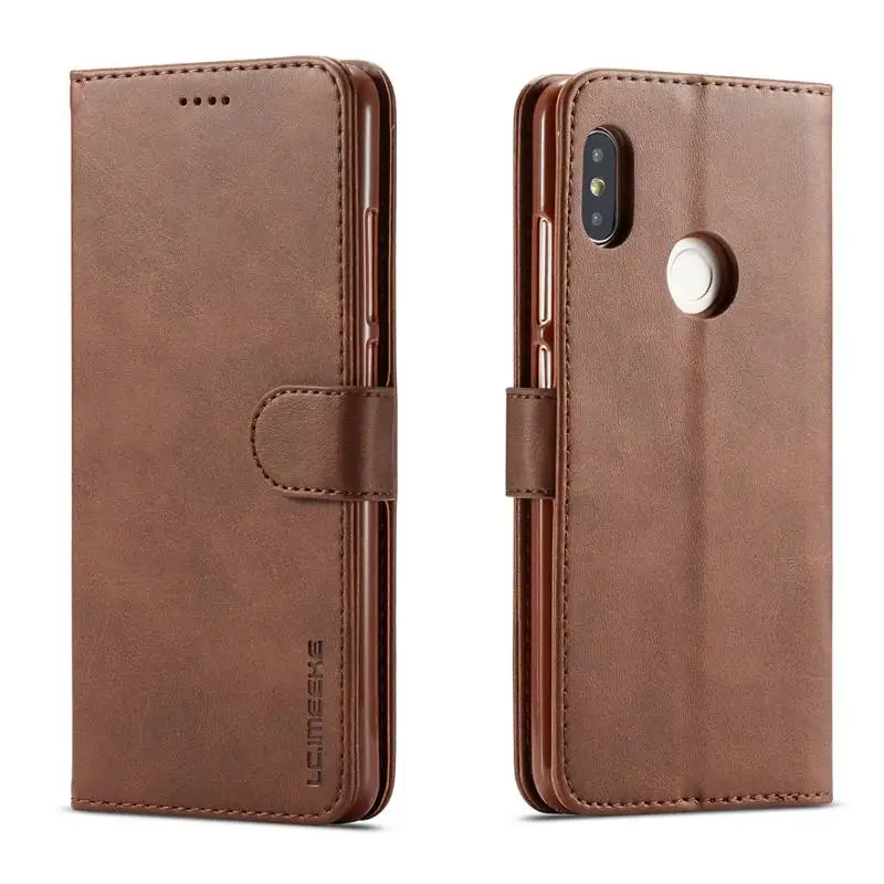 Чехол бумажник с откидной крышкой для Xiaomi Redmi Note 5 6 7 Pro чехол из искусственной кожи