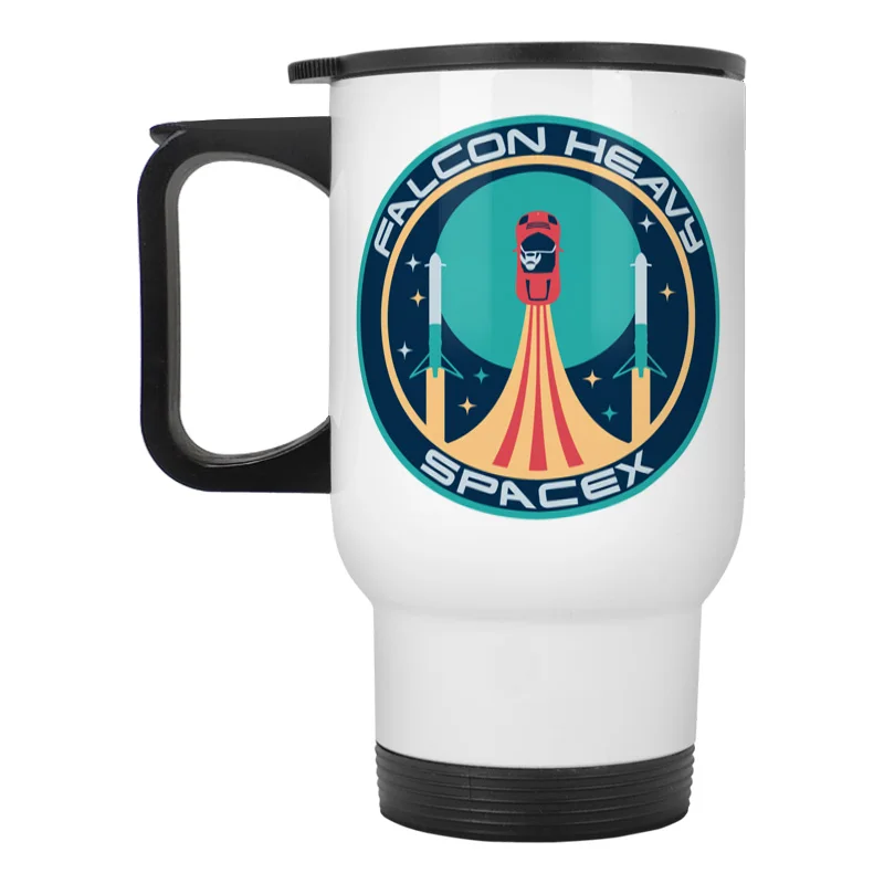 Spacex falcon heavy launch не паникуйте из нержавеющей стали дорожная кружка