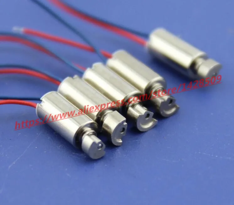 5 pcs 1-3V micro vibration motor 4*8MM Micro coreless motors with wire for Science and Technology Making model of | Игрушки и хобби