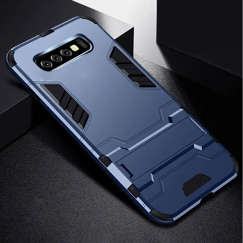 Синий Raugee для samsung Galaxy S10 чехол для Samung Galaxy S10 Plus задняя крышка силиконовый бампер для samsung S10 чехол S10e чехол для телефона - Цвет: Синий