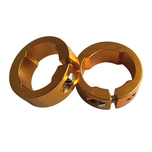 Gold 12mm 1 пара, 8 мм, 12 мм, алюминиевый сплав, велик ручки для велосипеда, концевые кольца для горного велоспорта, руль для горного велосипеда, руль для горного велосипеда, ручки для руля, стопорные кольца - Цвет: Gold 12mm