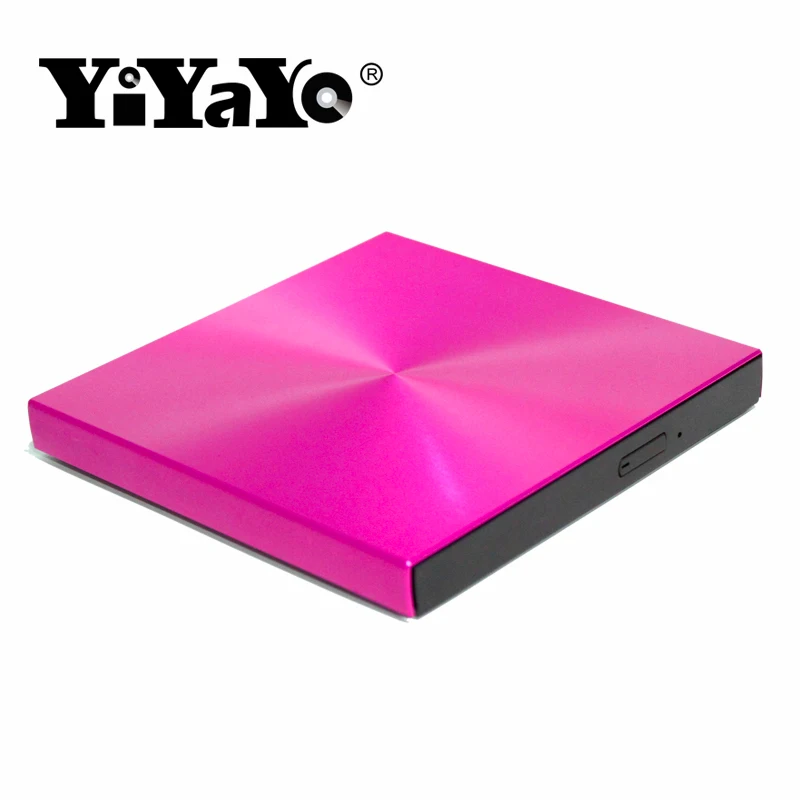YiYaYo USB 3 0 внешний DVD проигрыватель из алюминиевого сплава CD-ROM тонкий портативный