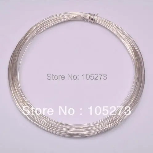 Новое поступление 22 калибра блестящие посеребренные провода для бисероплетения