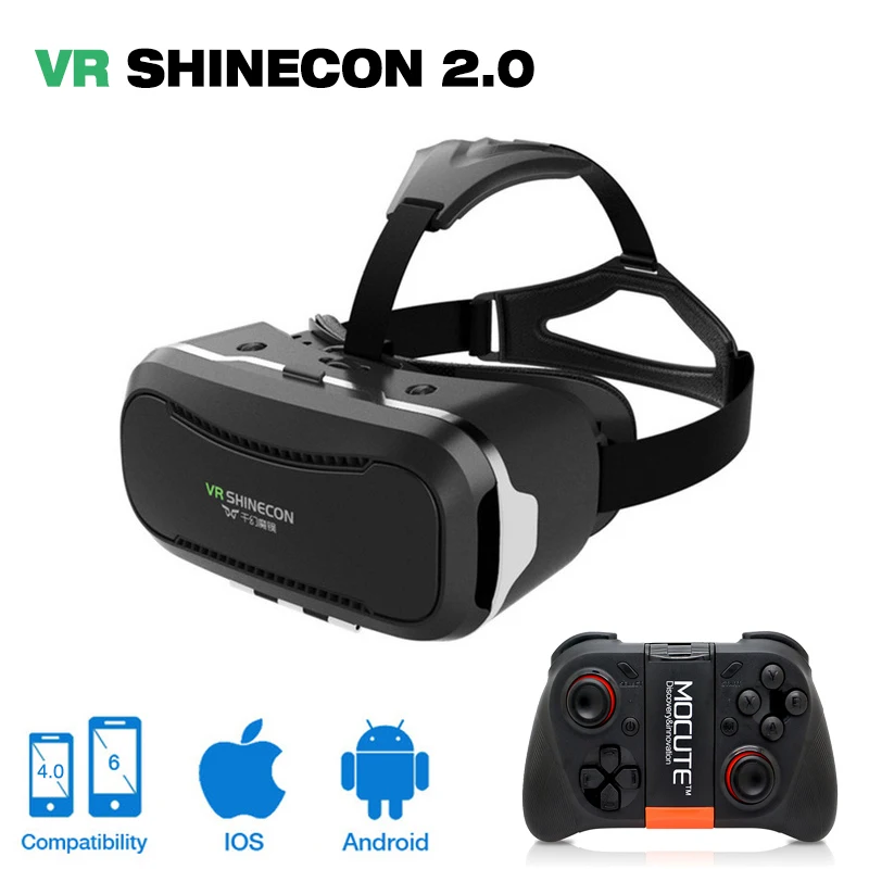 Очки виртуальной реальности shinecone 2 0 II 3D очки google Cardboard VR BOX с пультом