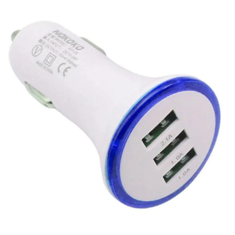 Автомобильный Стайлинг kongyide 1 шт. Универсальный 3 порта USB DC Автомобильное