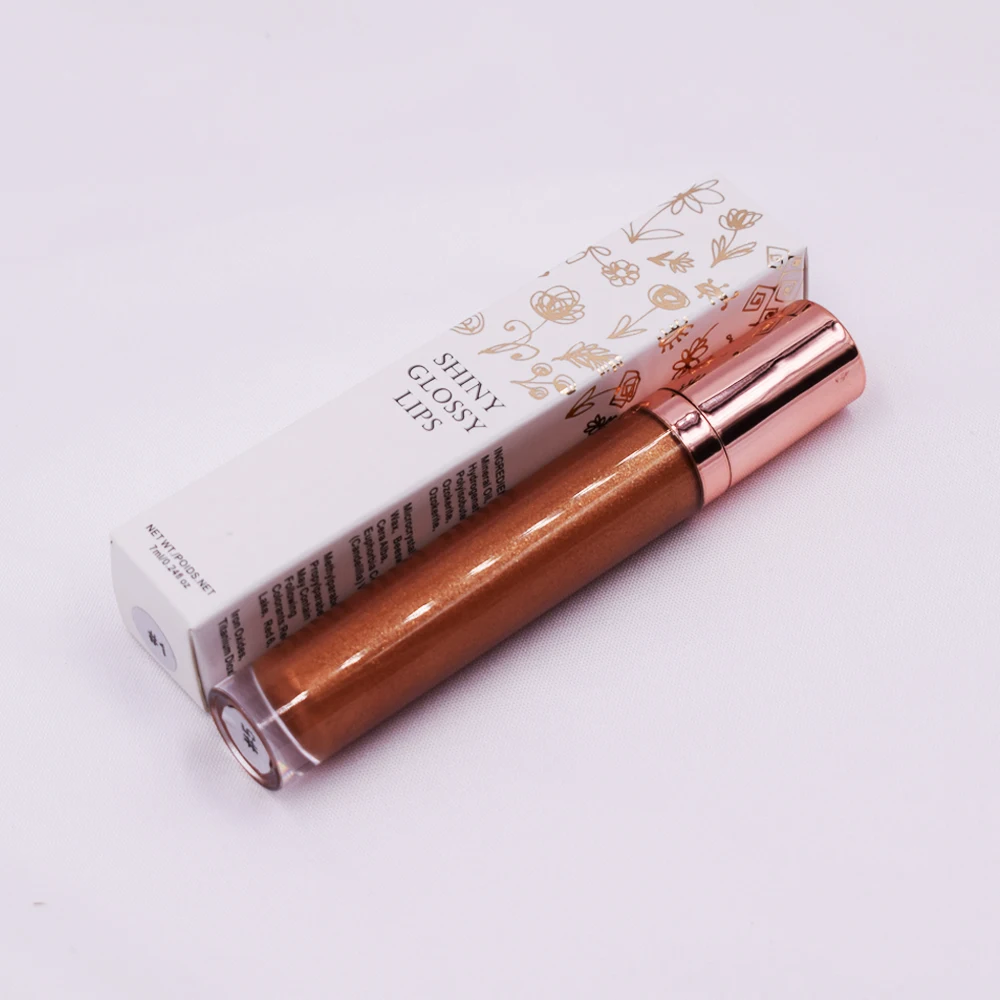 Водонепроницаемый увлажняющий жидкий глянцевый блеск для губ Lipstick 7 видов цветов