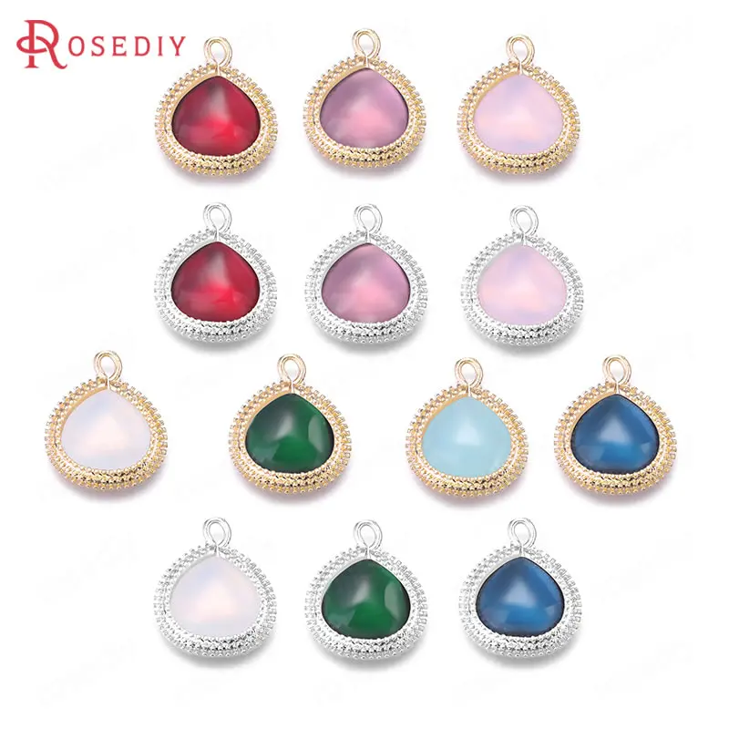 4 шт. латунные подвески с сердечками 16 х20 мм|silver charm pendant|gold pendantcharms pendants gold |