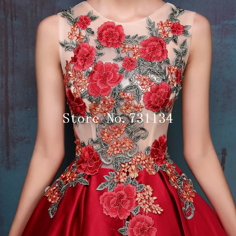 Женское роскошное длинное Сексуальное Вечернее Бальное Платье красное платье